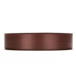 Band Satin dubbelsidig Brun 25mm