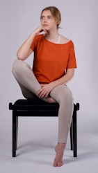 T-shirt kort ärm Dark Orange