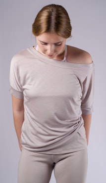 T-shirt kort ärm Nude