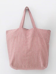 Tote bag stor med röd rand