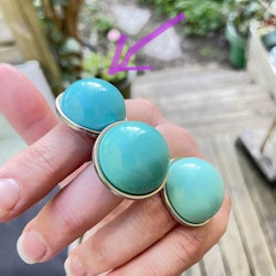 Ring pastell-turkos ”mörkare”