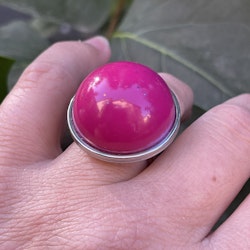 Ring mörkrosa med glitterstänk