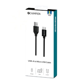 USB-A till Micro-USB Kabel 1m Svart