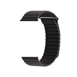 Läderband till Apple Watch38/40/41mm SVART