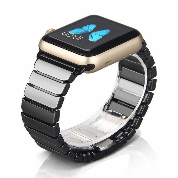 CERAMIC ARMBAND FÖR APPLE WATCH 38/40mm SVART - Knivblad till Automower -  Robomow - Gardena - Bosch Indego - Ryobi Tri