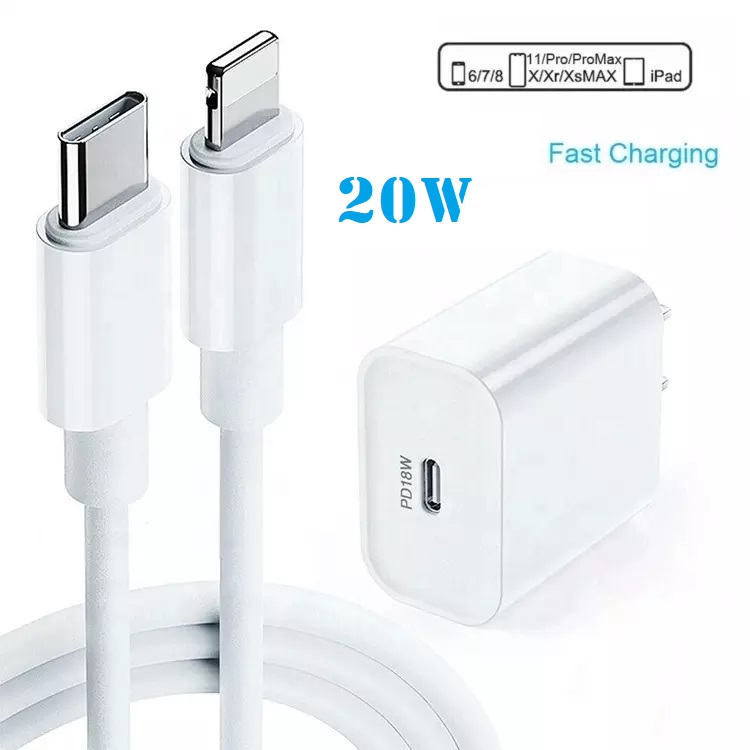 1M USB-adapter 20W USB-C lightning-kabel Laddare Apple iPhone 13
