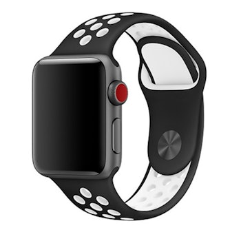 Armband sport för Apple Watch Svart/Vit 38/40mm 41mm