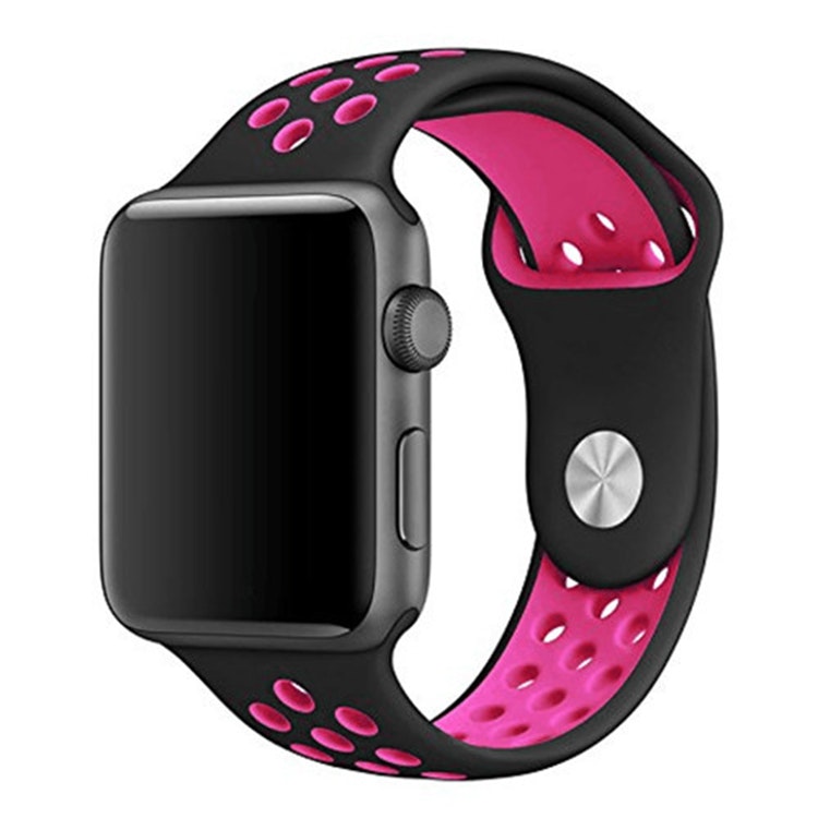 Armband sport för Apple Watch Svart/Rosa 38/40mm 41mm