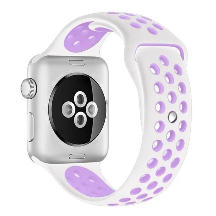 Armband sport för Apple Watch Vit/Lila 38/40mm 41mm