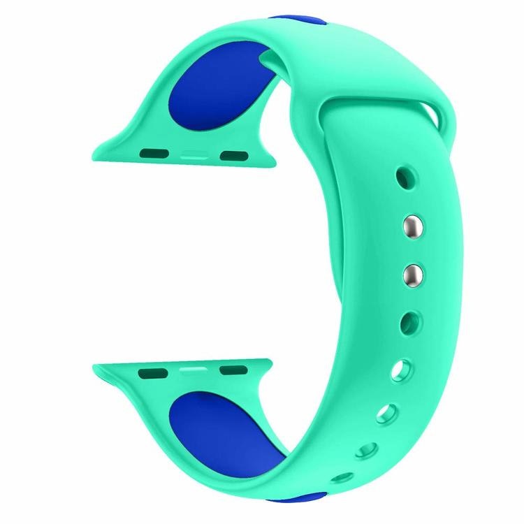 Armband sport för Apple Watch Mintgrön/Blå 45mm