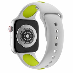 Armband sport för Apple Watch Grå/Gul 45mm