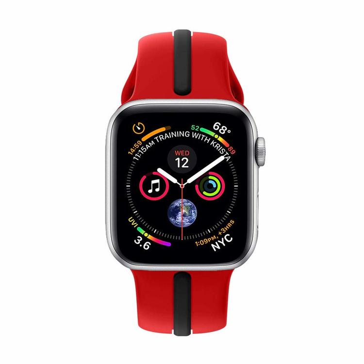 Armband sport för Apple Watch Röd/Svart