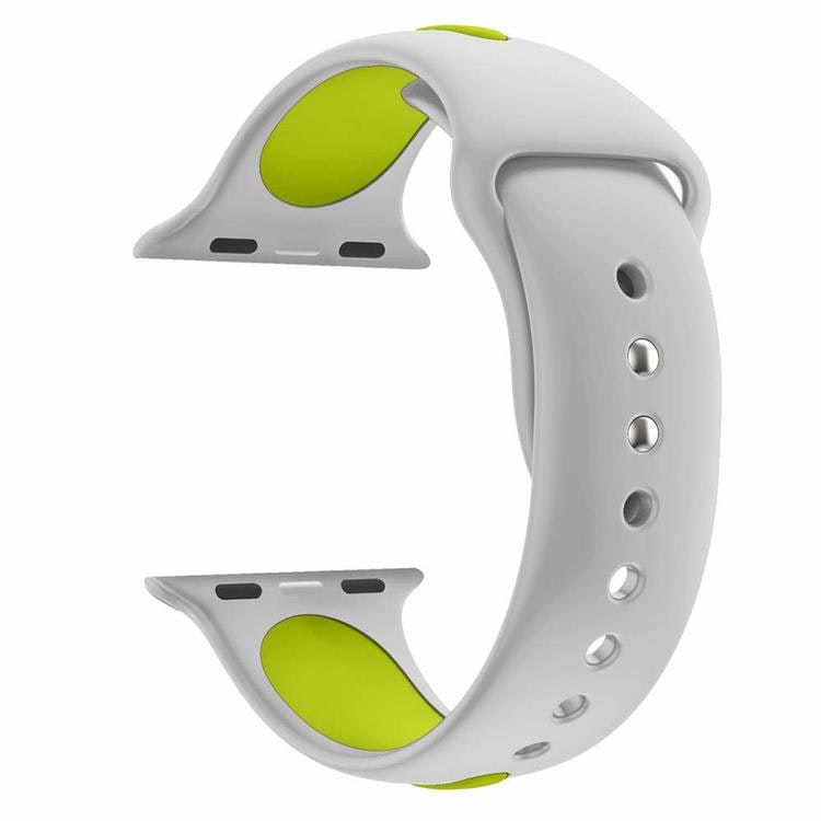 Armband sport för Apple Watch Grå/Grön 45mm