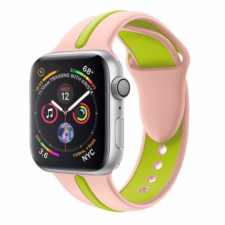 Armband sport för Apple Watch Rosa/Grön