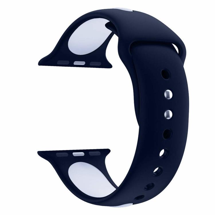 Armband sport för Apple Watch Blå/Vit