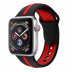 Armband sport för Apple Watch Svart/Röd