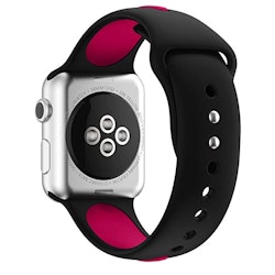 Armband sport för Apple Watch Svart/Lila 45mm