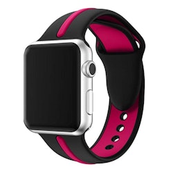 Armband sport för Apple Watch Svart/Lila 45mm