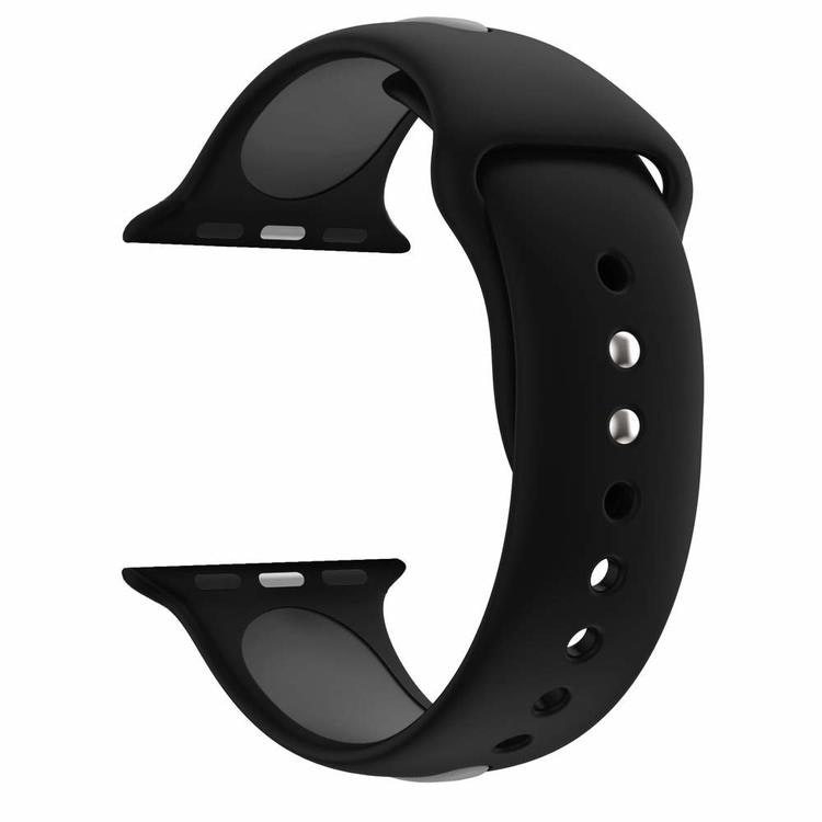 Armband sport för Apple Watch Svart/Grå 45mm