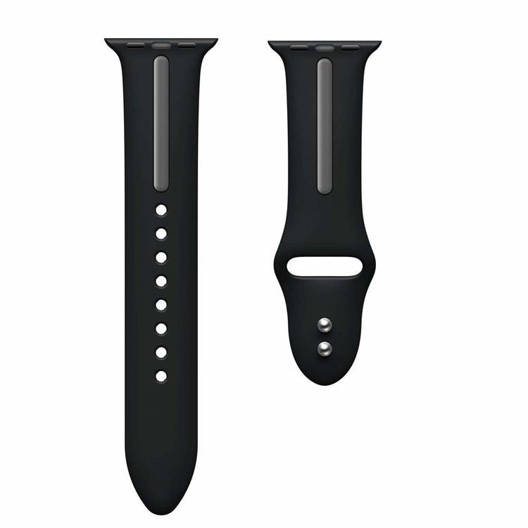 Armband sport för Apple Watch Svart/Grå 45mm