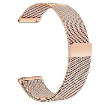 Milanesisk loop-armband till Galaxy Watch Active - Rose/Gold