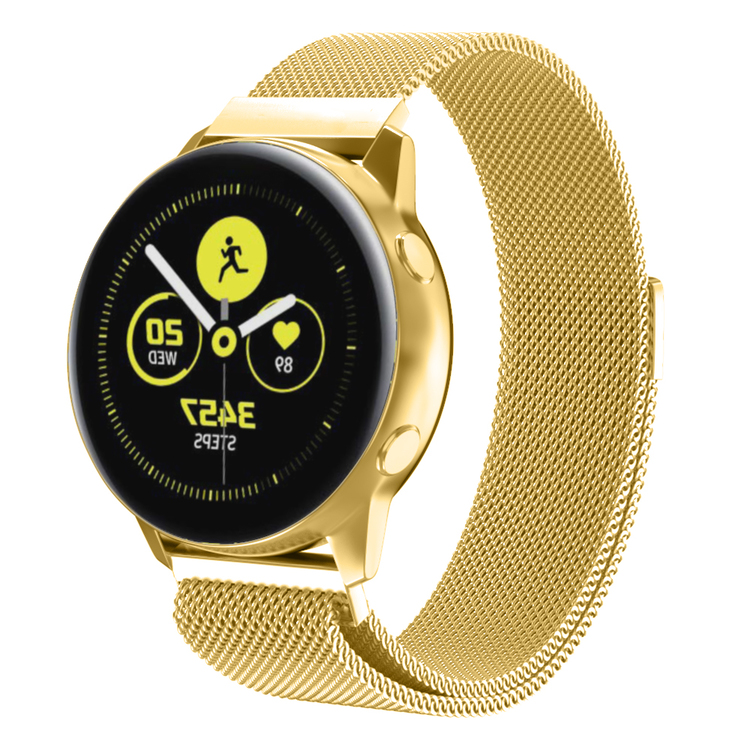 Milanesisk loop-armband till Galaxy Watch Active - Guld