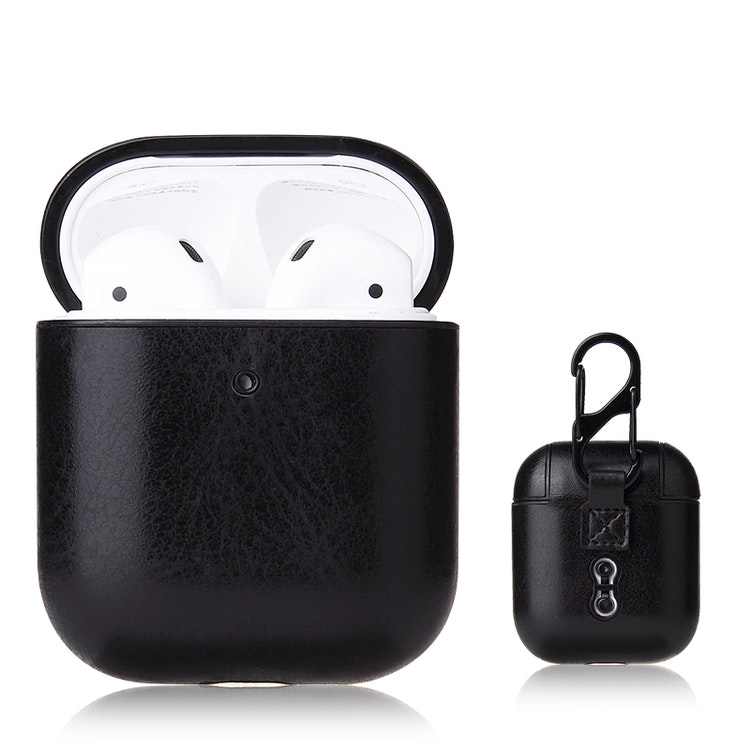 AirPods PU-Läder Fodral Svart