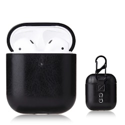 AirPods PU-Läder Fodral Svart