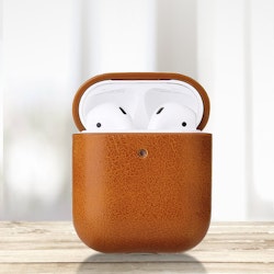 AirPods PU-Läder Fodral Brunt