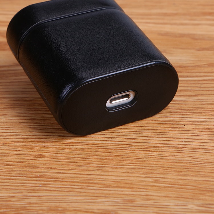 AirPods PU-Läder Fodral Svart