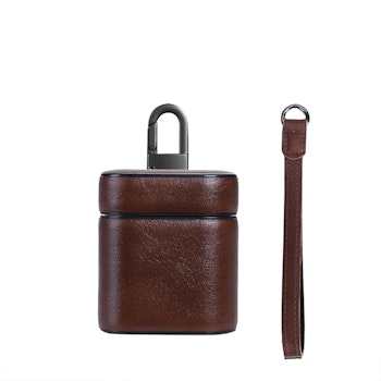 AirPods PU-Läder Fodral MörkBrunt