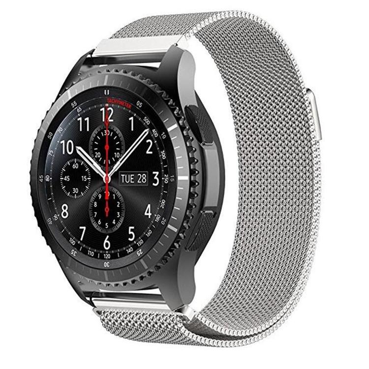 Samsung Galaxy Watch Armband Milanesisk 46mm SILVER