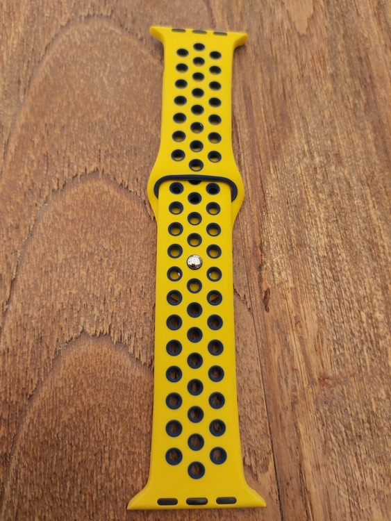 Silikonband för Apple Watch Gul/Blå 42/44mm