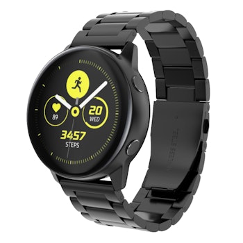 Metall-armband till Galaxy Watch Active - Svart