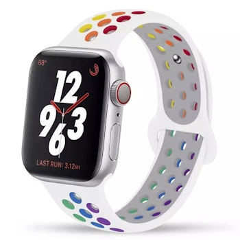 Silikonband för Apple Watch Vit/Multi 38/40mm/41mm