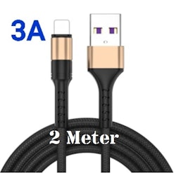 3-pack iPhone kabel för Apple 11/12 USB-C till Lightning 1M Vit