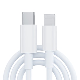 iPhone kabel för Apple 11/12 USB-C till Lightning 1M Vit