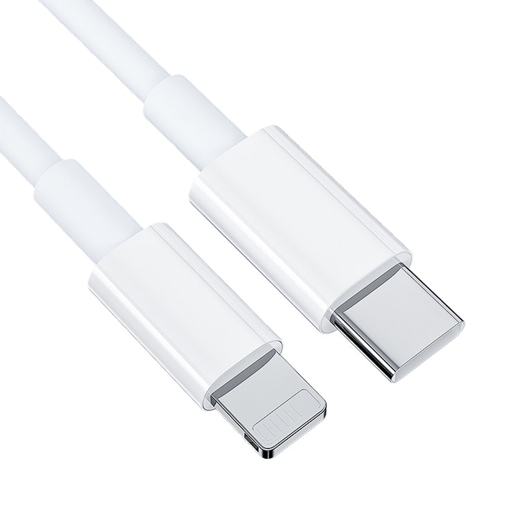 iPhone kabel för Apple 11/12 USB-C till Lightning 1M Vit