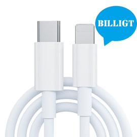 iPhone kabel för Apple 11/12 USB-C till Lightning 1M Vit