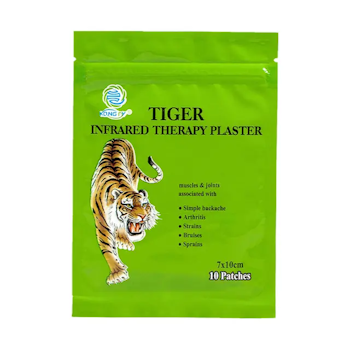 10-pack Tigerbalsam smärtstillande plåster