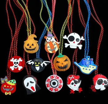 Halloween - lysande halsband - fler-pack - Mukticolor