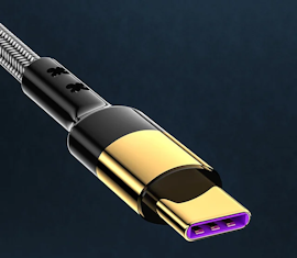 Extra Stark Laddningskabel iPhone GULD 2Meter