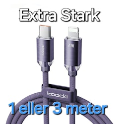 Slitstark Usb-C till Lightning kabel