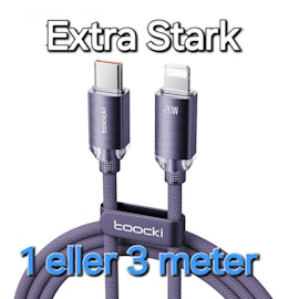 Slitstark Usb-C till Lightning kabel