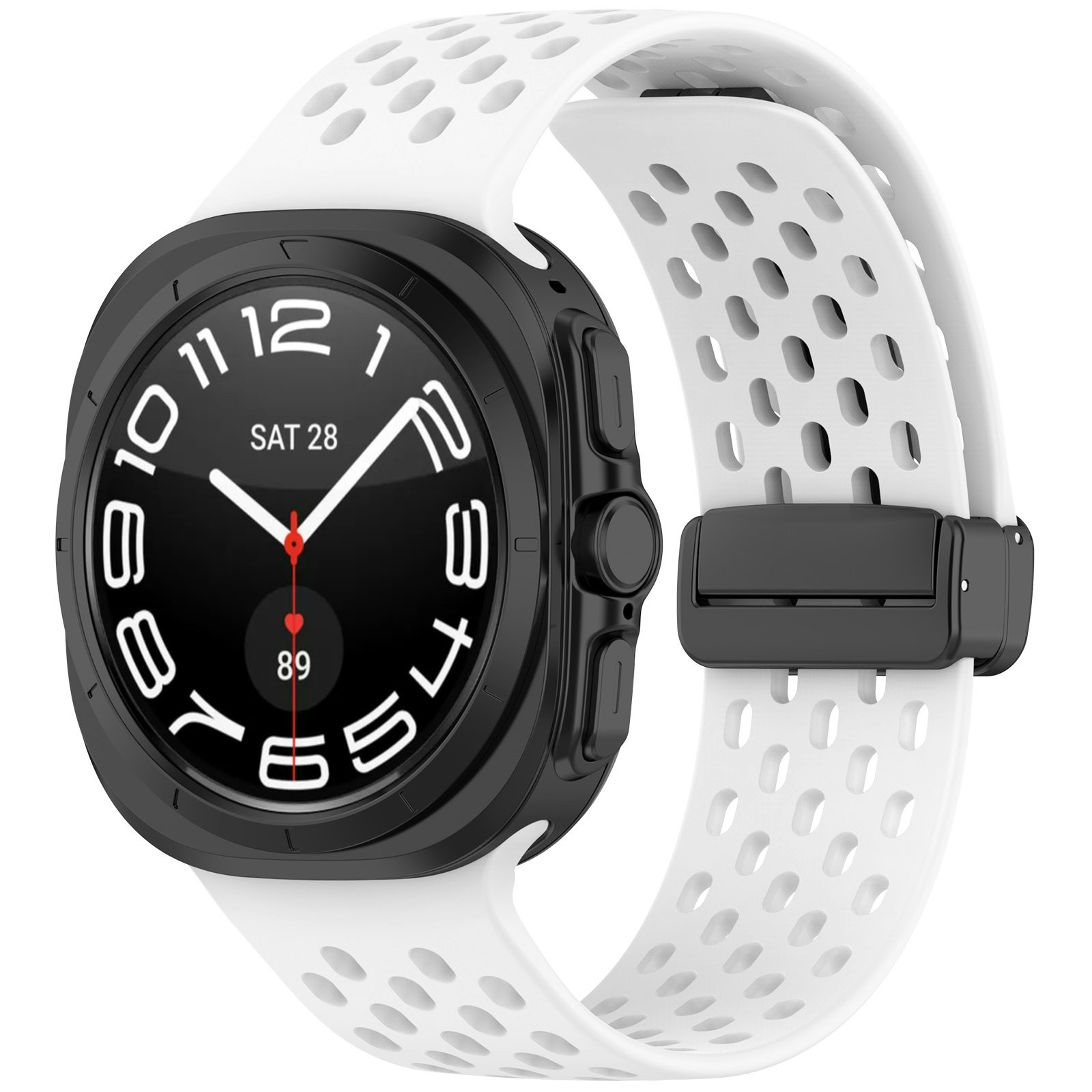 SAMSUNG GALAXY WATCH ULTRA (47 MM) SILIKONBAND MED HÅL OCH MAGNETISKT SPÄNNE