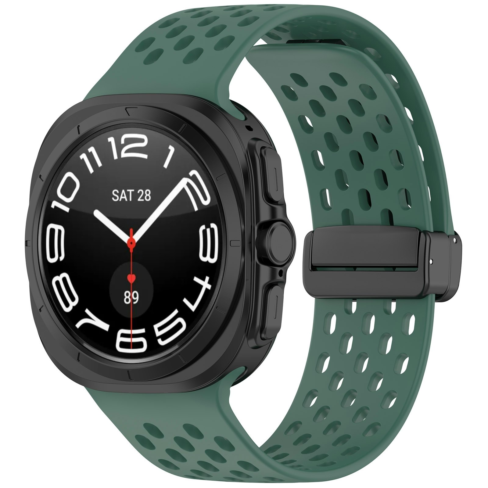 SAMSUNG GALAXY WATCH ULTRA (47 MM) SILIKONBAND MED HÅL OCH MAGNETISKT SPÄNNE