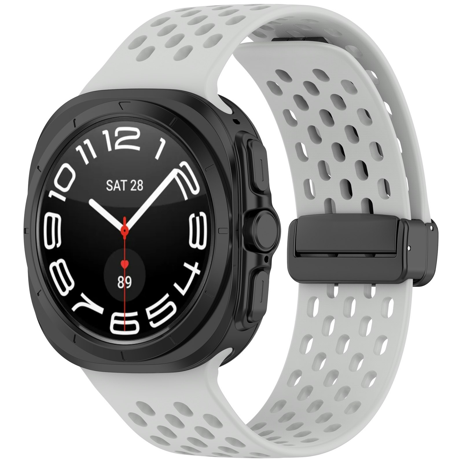 SAMSUNG GALAXY WATCH ULTRA (47 MM) SILIKONBAND MED HÅL OCH MAGNETISKT SPÄNNE