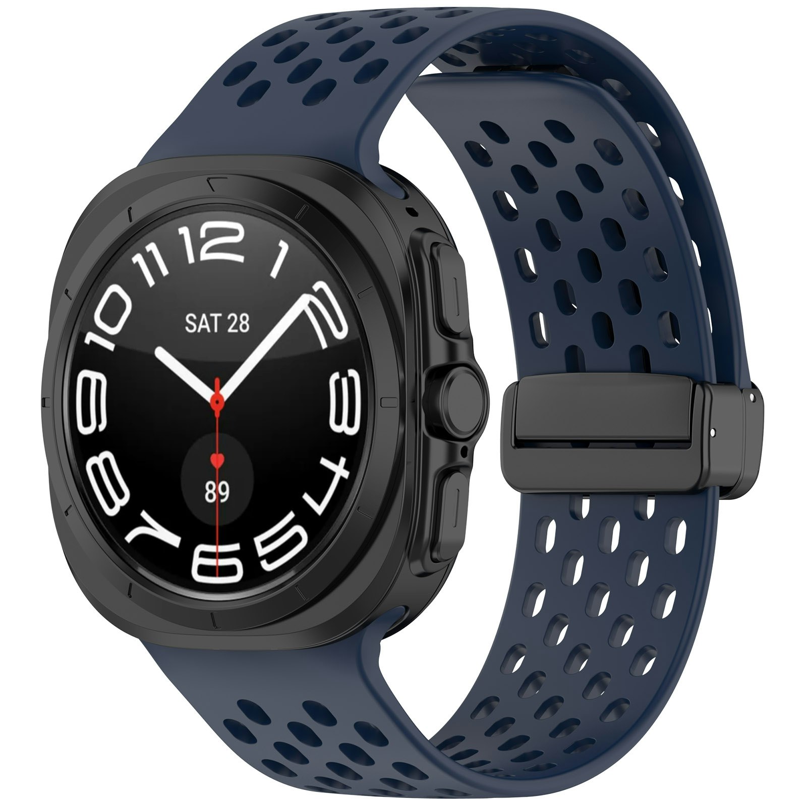 SAMSUNG GALAXY WATCH ULTRA (47 MM) SILIKONBAND MED HÅL OCH MAGNETISKT SPÄNNE