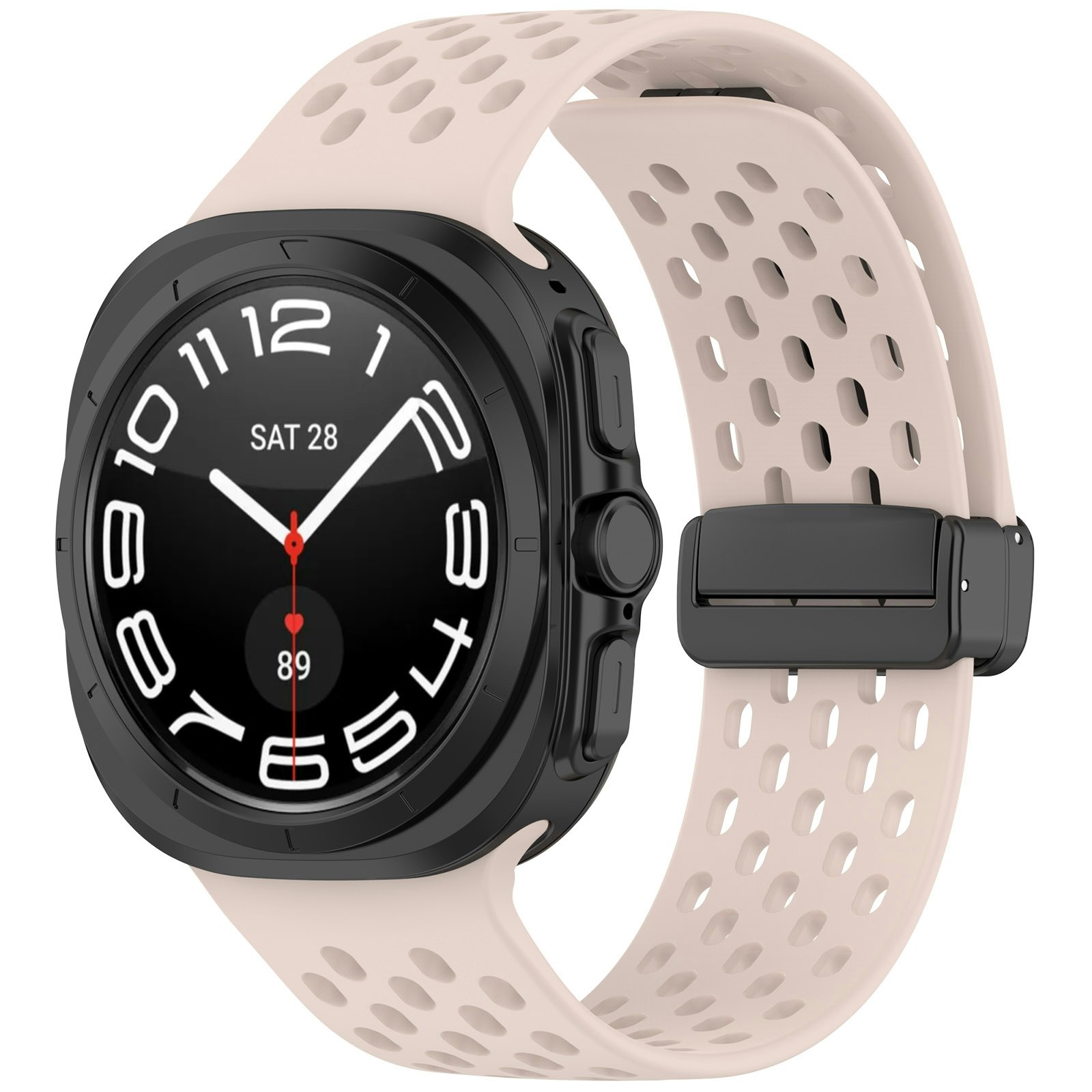 SAMSUNG GALAXY WATCH ULTRA (47 MM) SILIKONBAND MED HÅL OCH MAGNETISKT SPÄNNE