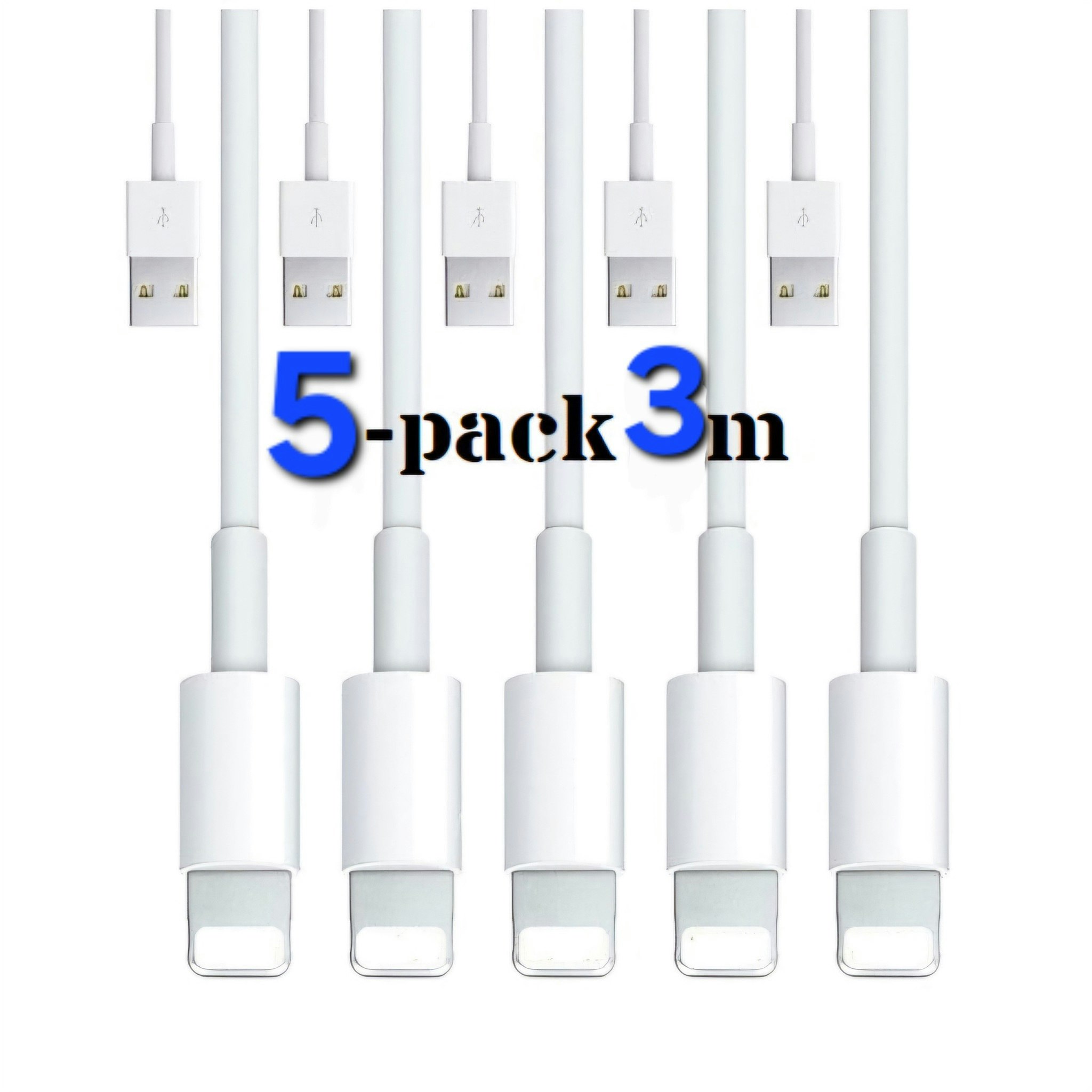 iPhone kabel för Apple 11/12 USB-C till Lightning 1M Vit